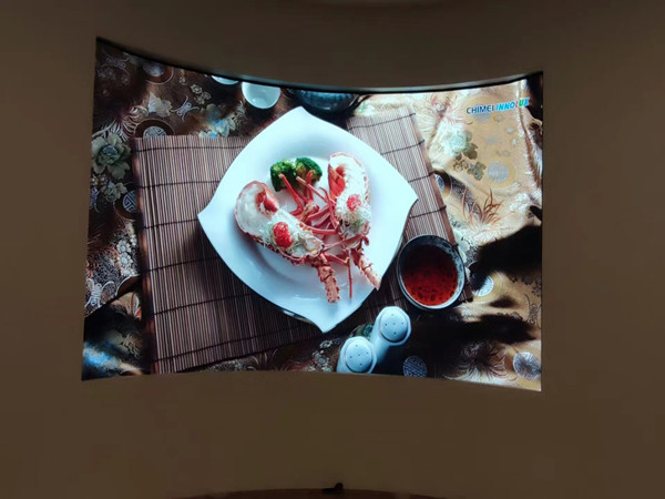 张家川室内P2.5弧形LED屏