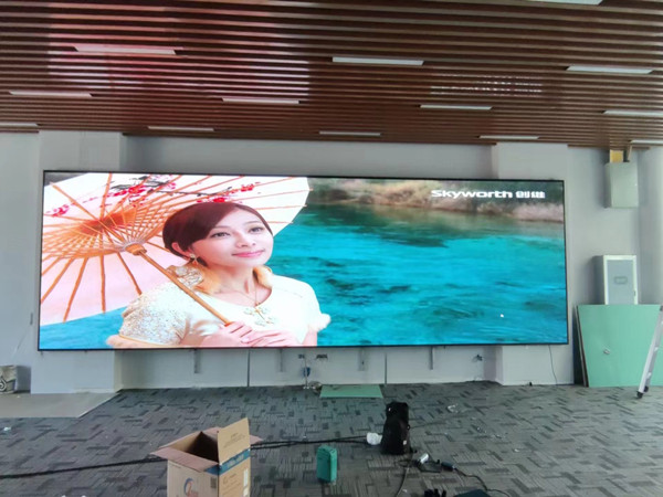 张家川P1.53led小间距屏安装案例